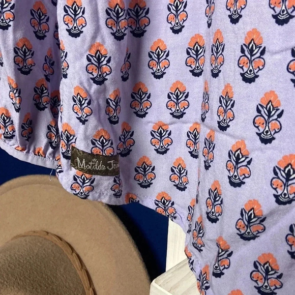 Matilda Jane Women’s Lavender Blouse Large - Picture 7 of 7